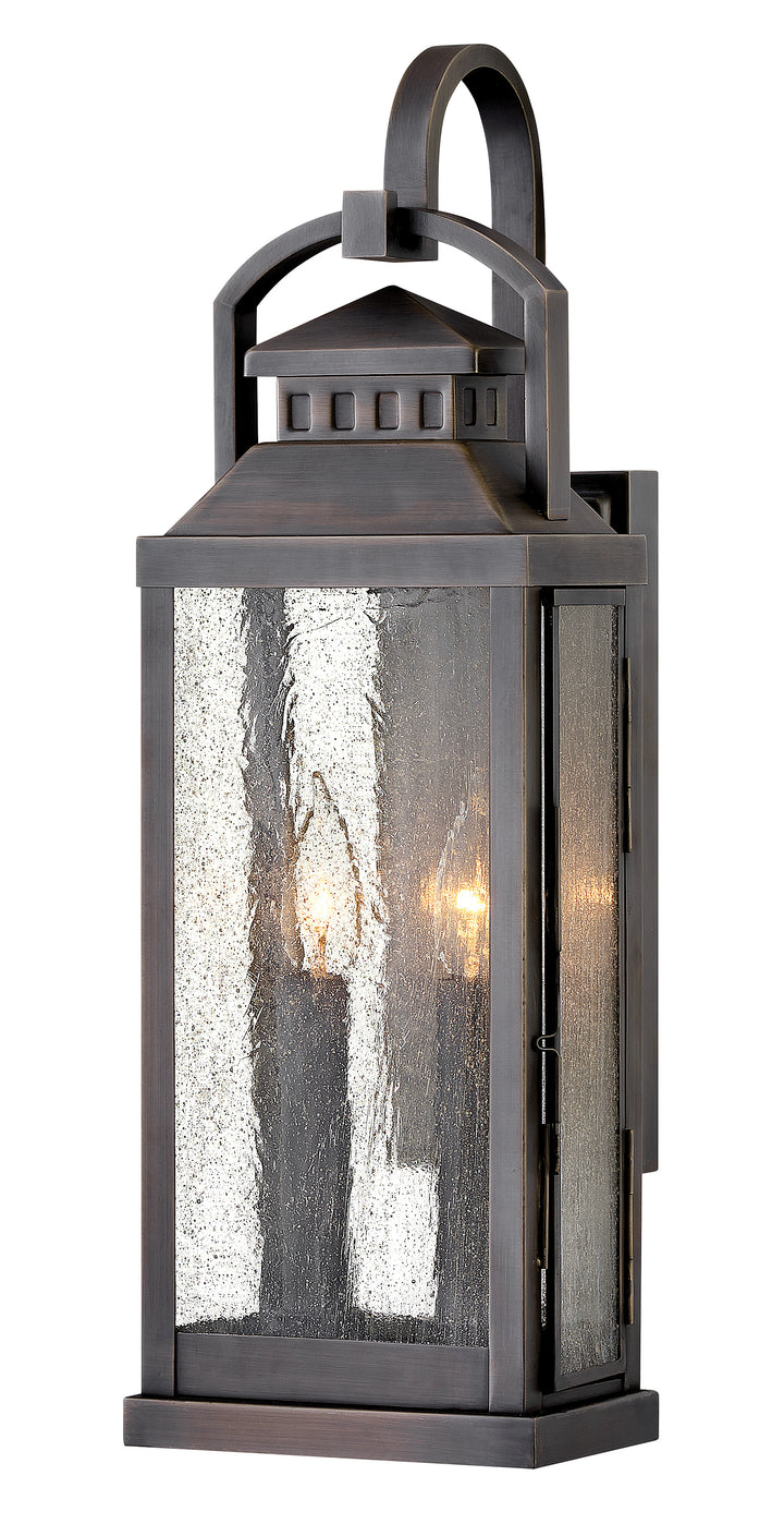 Hinkley Revere Outdoor Wall Light Medium Wall Mount Lantern Blackened Brass 1184BLB