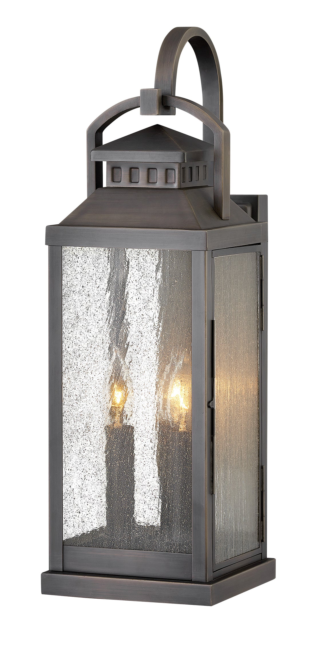 Hinkley Revere Outdoor Wall Light Large Wall Mount Lantern Blackened Brass 1185BLB