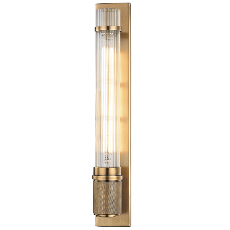 Hudson Valley Lighting Shaw Wall Sconce Wall Sconces Hudson Valley Lighting Aged Brass  