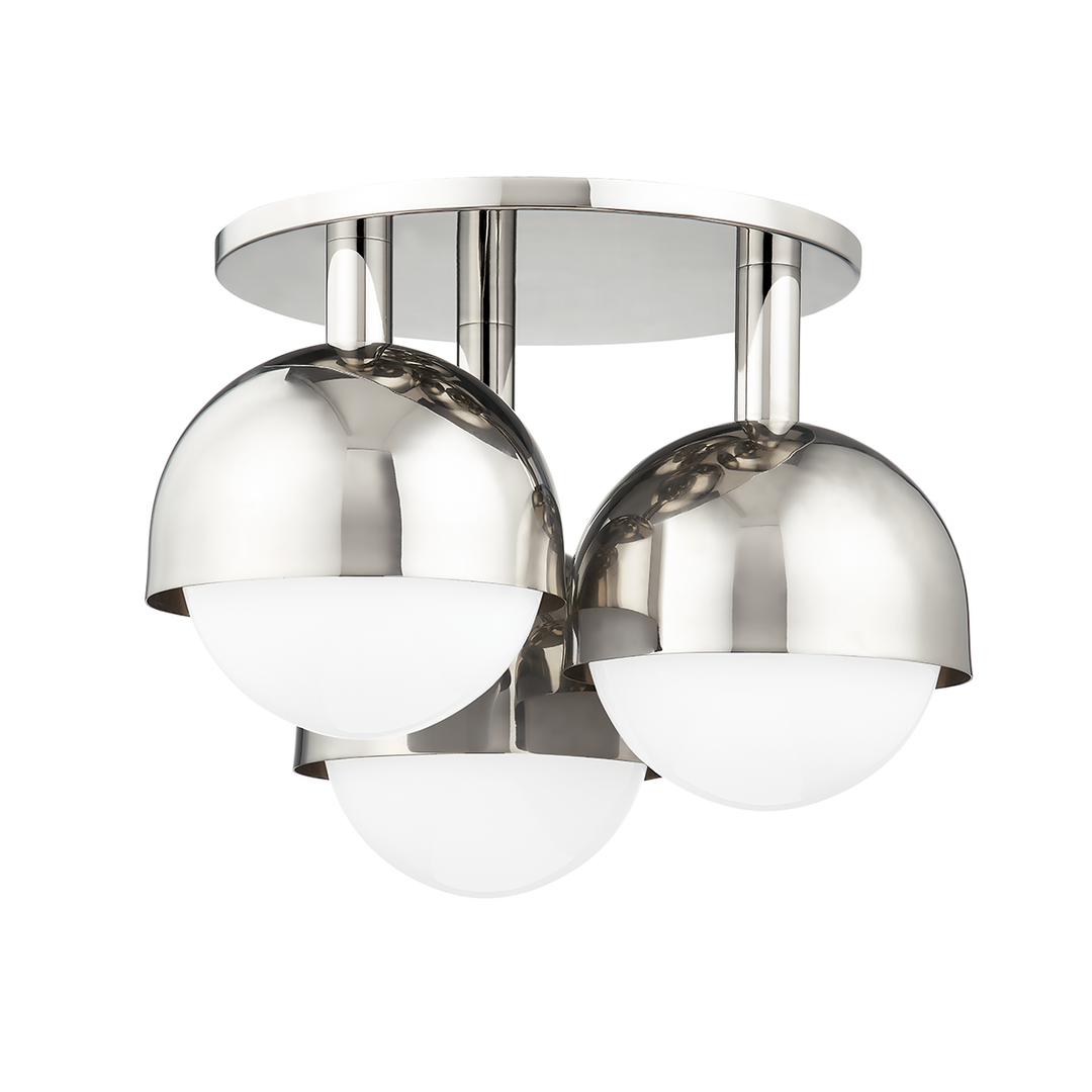 Hudson Valley Lighting Foster Semi Flush Ceiling Semi Flush Mounts Hudson Valley Lighting Polished Nickel  