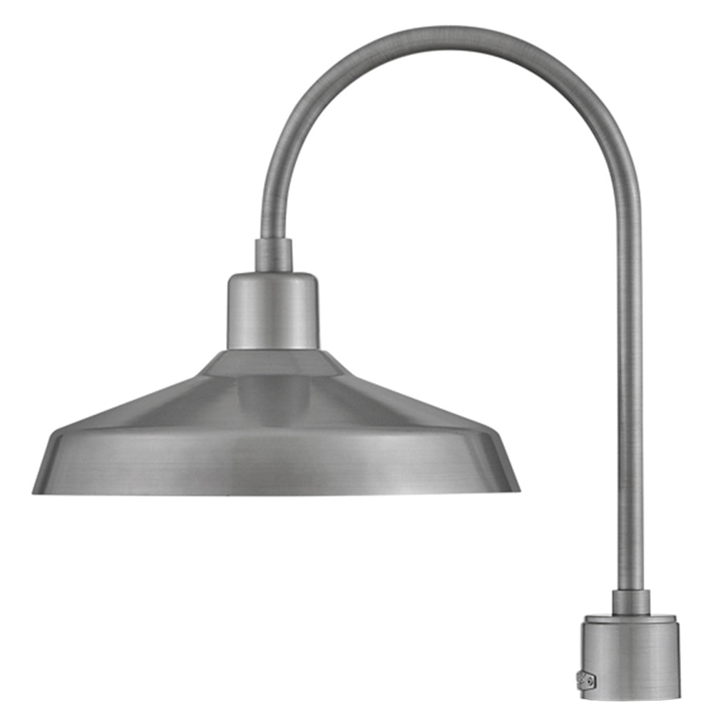 Hinkley Forge Outdoor Post Mount Lantern Large Post Mount Lantern Antique Brushed Aluminum 12071AL