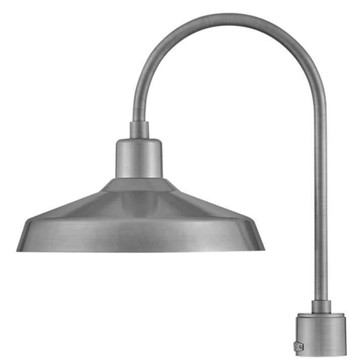 Hinkley Forge Outdoor Post Mount Lantern Large Post Mount Lantern Antique Brushed Aluminum 12071AL