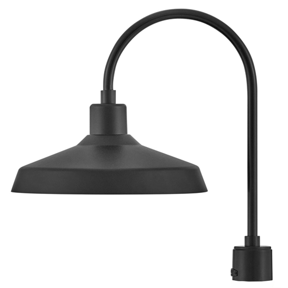 Hinkley Forge Outdoor Post Mount Lantern Large Post Mount Lantern Black 12071BK