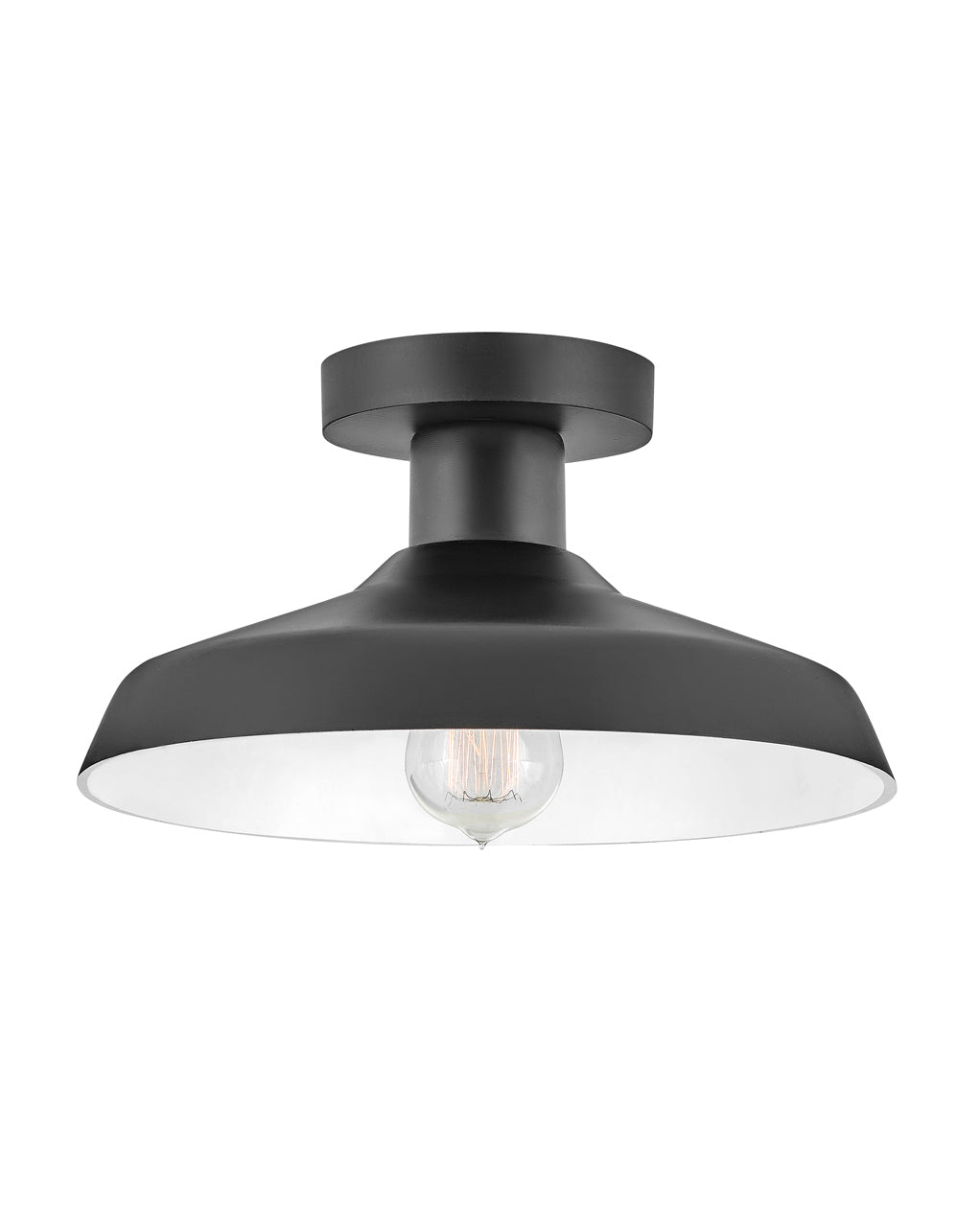 Hinkley Forge Outdoor Flush Mount Small Flush Mount Black 12072BK
