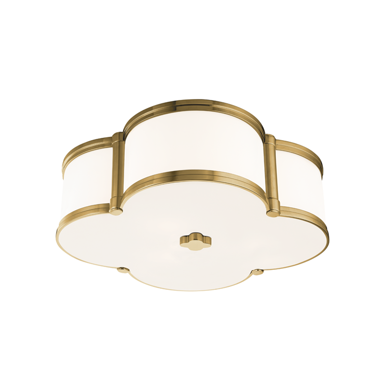 Hudson Valley Lighting Chandler Flush Mount Chandeliers Hudson Valley Lighting Aged Brass  