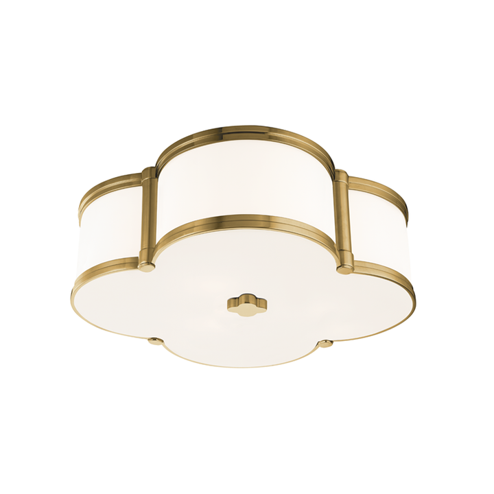 Hudson Valley Lighting Chandler Flush Mount Chandeliers Hudson Valley Lighting Aged Brass  