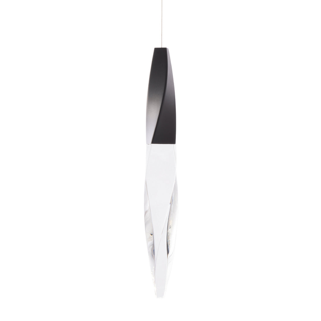 Schonbek Beyond  Kindjal 1 Light Mini Pendant Mini-Pendants Schonbek Beyond Black OPTIC CRYSTAL 