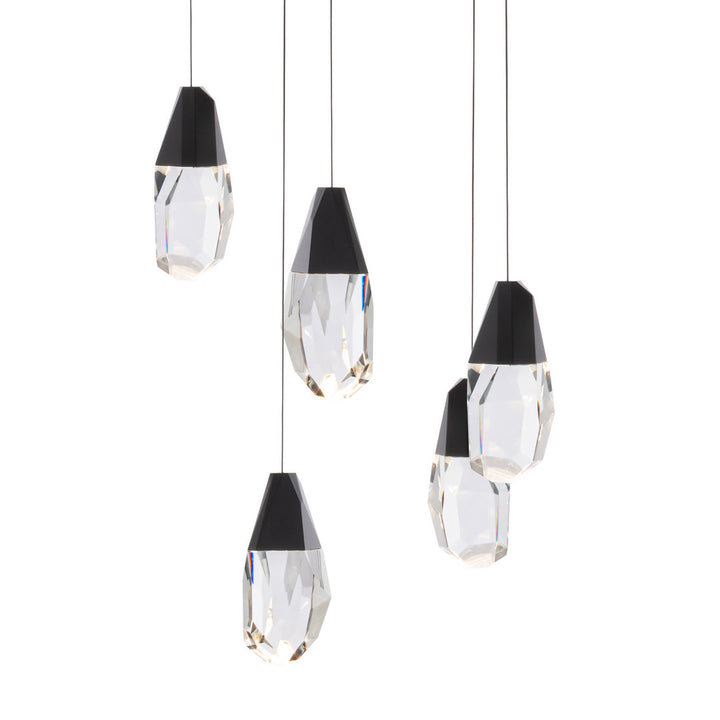 Schonbek Beyond  Martini 15 Light Multi-Light Pendant Pendants Schonbek Beyond Black OPTIC CRYSTAL 