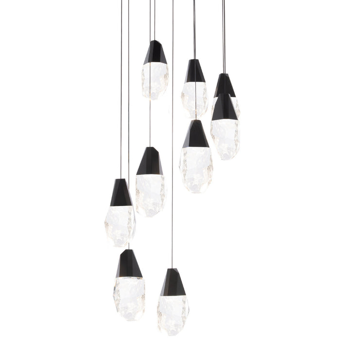 Schonbek Beyond  Martini 21 Light Multi-Light Pendant Pendants Schonbek Beyond Black OPTIC HAZE 