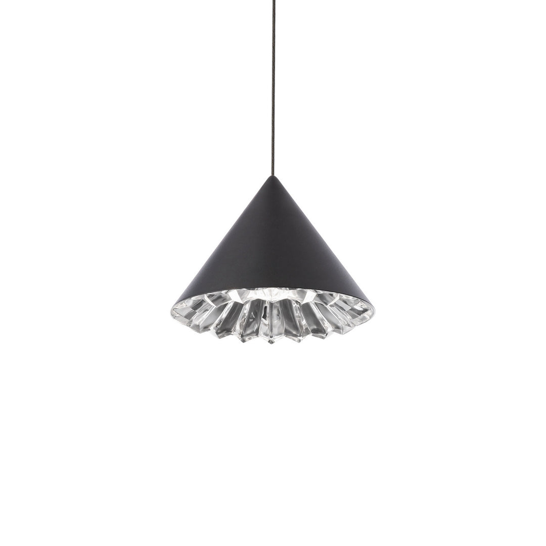 Schonbek Beyond  Primrose 8in Mini Pendant Mini-Pendants Schonbek Beyond Black OPTIC CRYSTAL 