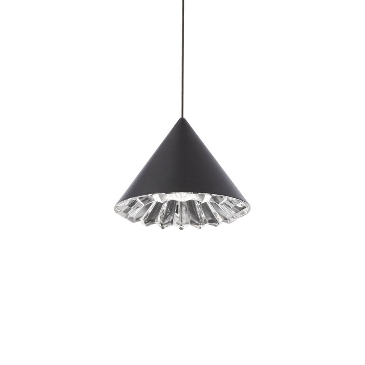 Schonbek Beyond Primrose 8in Mini Pendant Mini-Pendants Schonbek Beyond Black OPTIC CRYSTAL