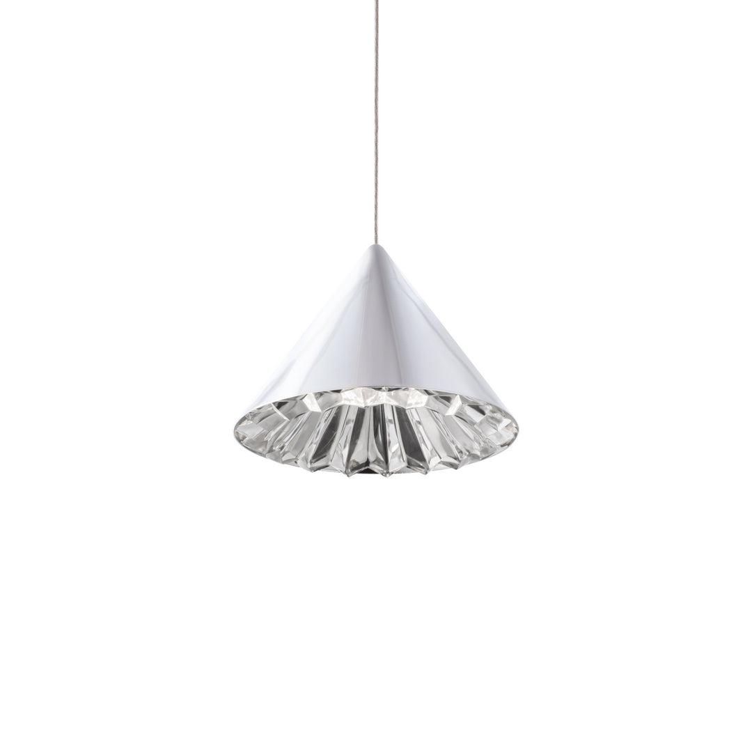 Schonbek Beyond Primrose 8in Mini Pendant Mini-Pendants Schonbek Beyond Chrome OPTIC CRYSTAL