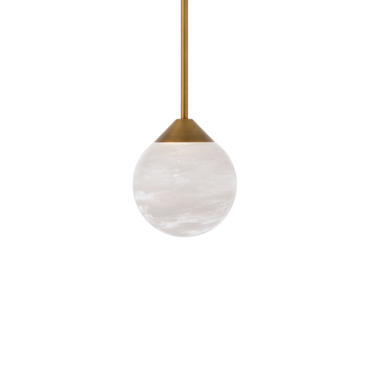 Schonbek Beyond Quest 1 Light Mini Pendant Mini-Pendants Schonbek Beyond Aged Brass OPTIC HAZE