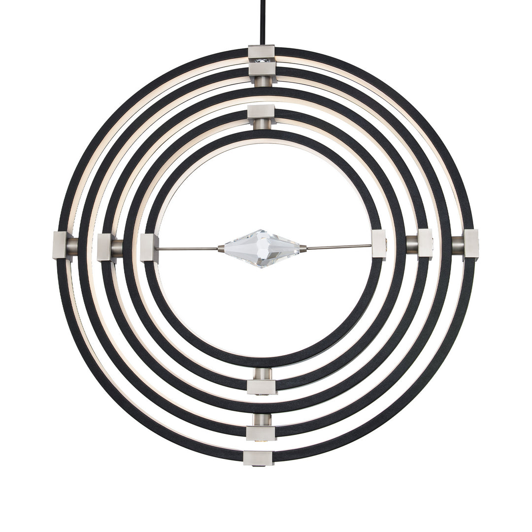 Schonbek Beyond  Atomic 36in Pendant Pendants Schonbek Beyond Brushed Nickel OPTIC CRYSTAL 