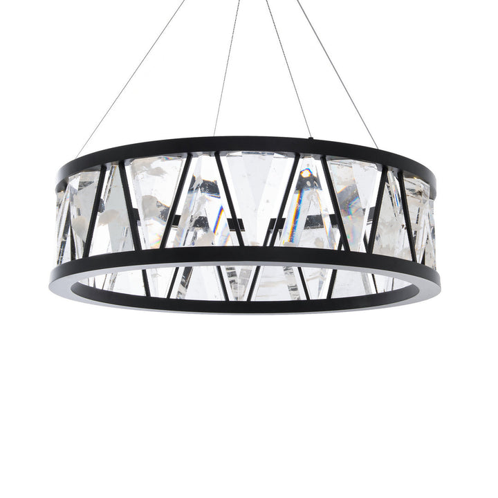 Schonbek Beyond  Corinth 32in Pendant Pendants Schonbek Beyond Black OPTIC HAZE 