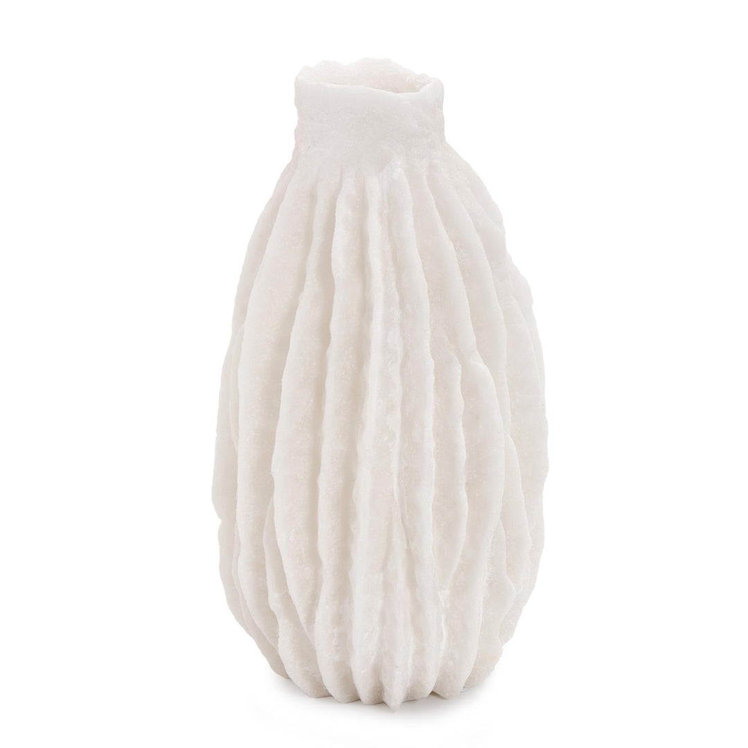 Howard Elliott Collection Cacao White Vase, Small