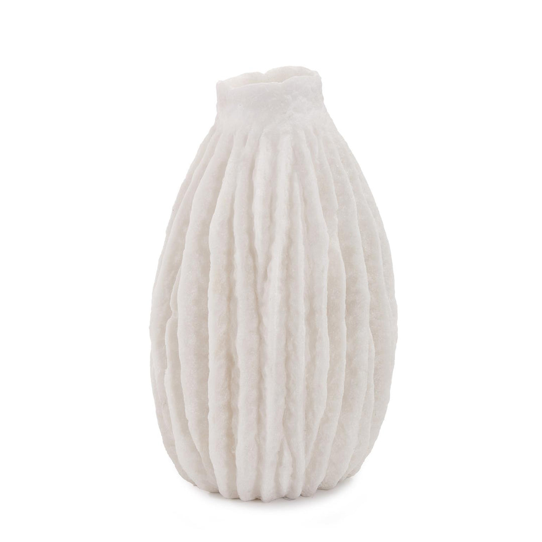 Howard Elliott Collection Cacao White Vase, Large