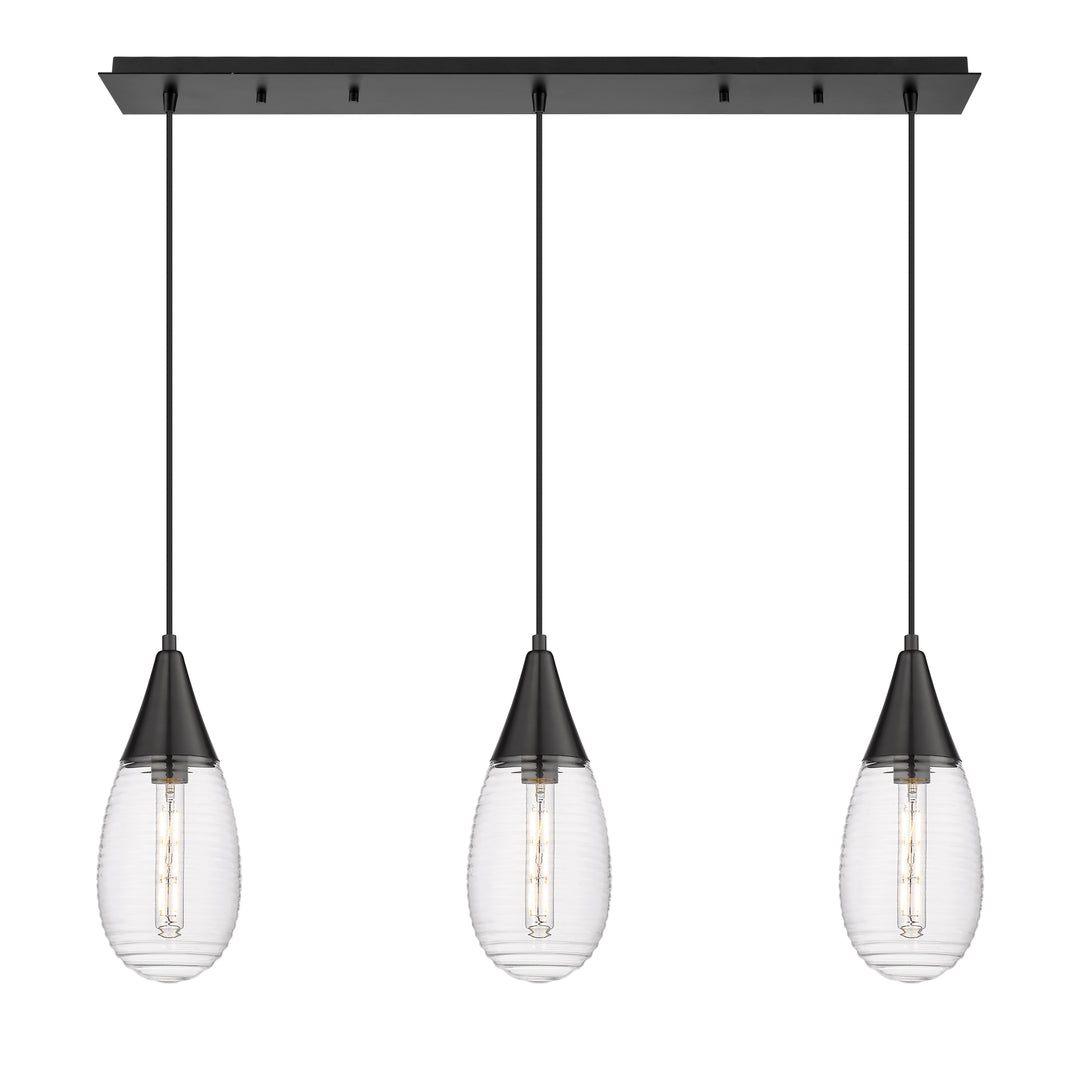 Innovations Lighting Malone 6" Linear Pendant - Matte Black Pendants Innovations Lighting   