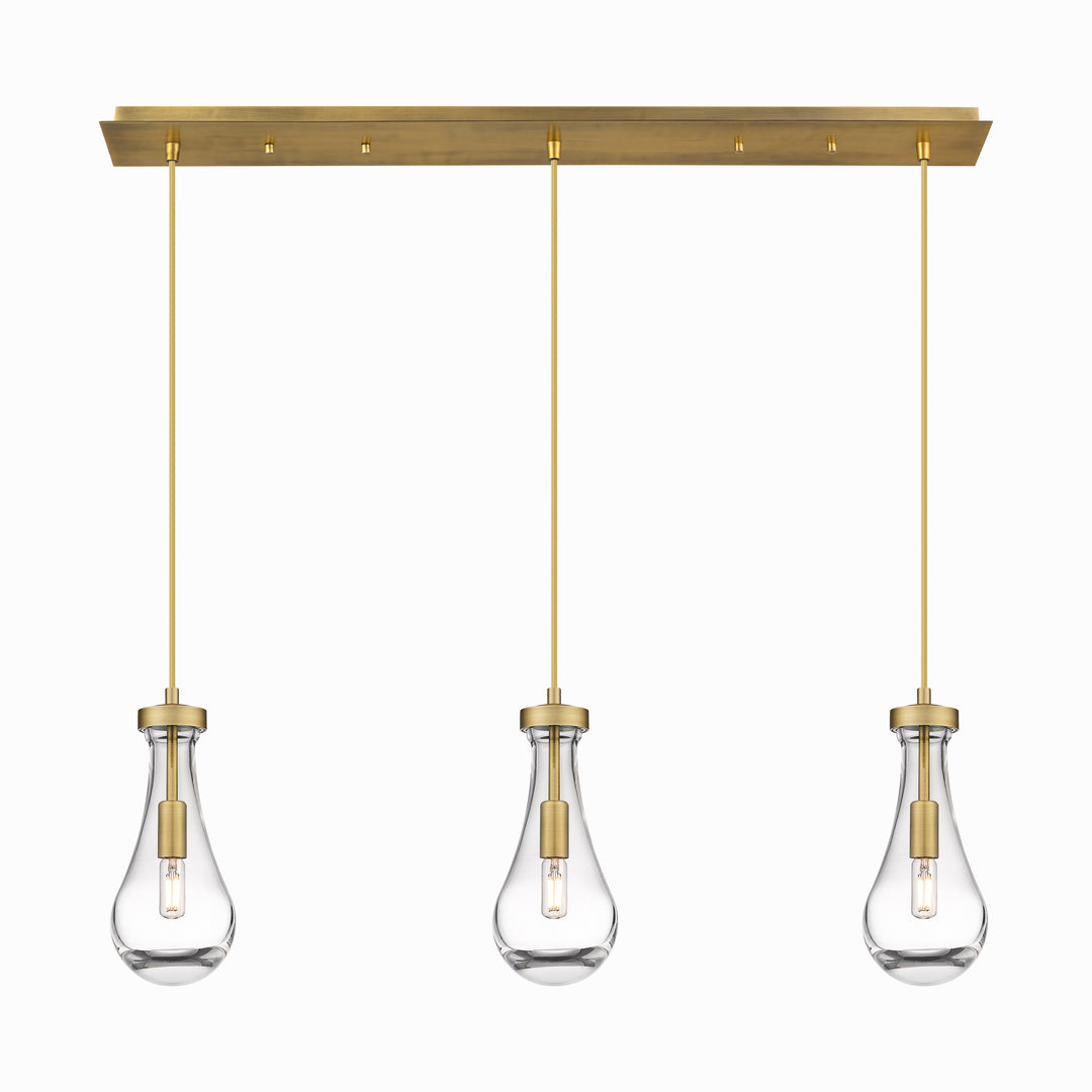 Innovations Lighting Owego 5" Linear Pendant - Brushed Brass Pendants Innovations Lighting   