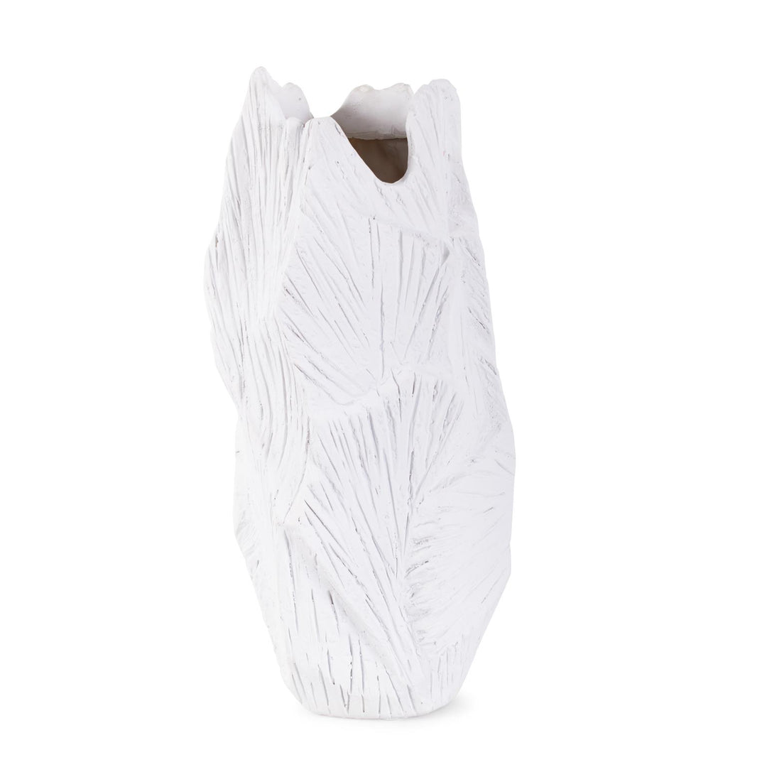 Howard Elliott Collection Abstract Elm Tall Vase in White