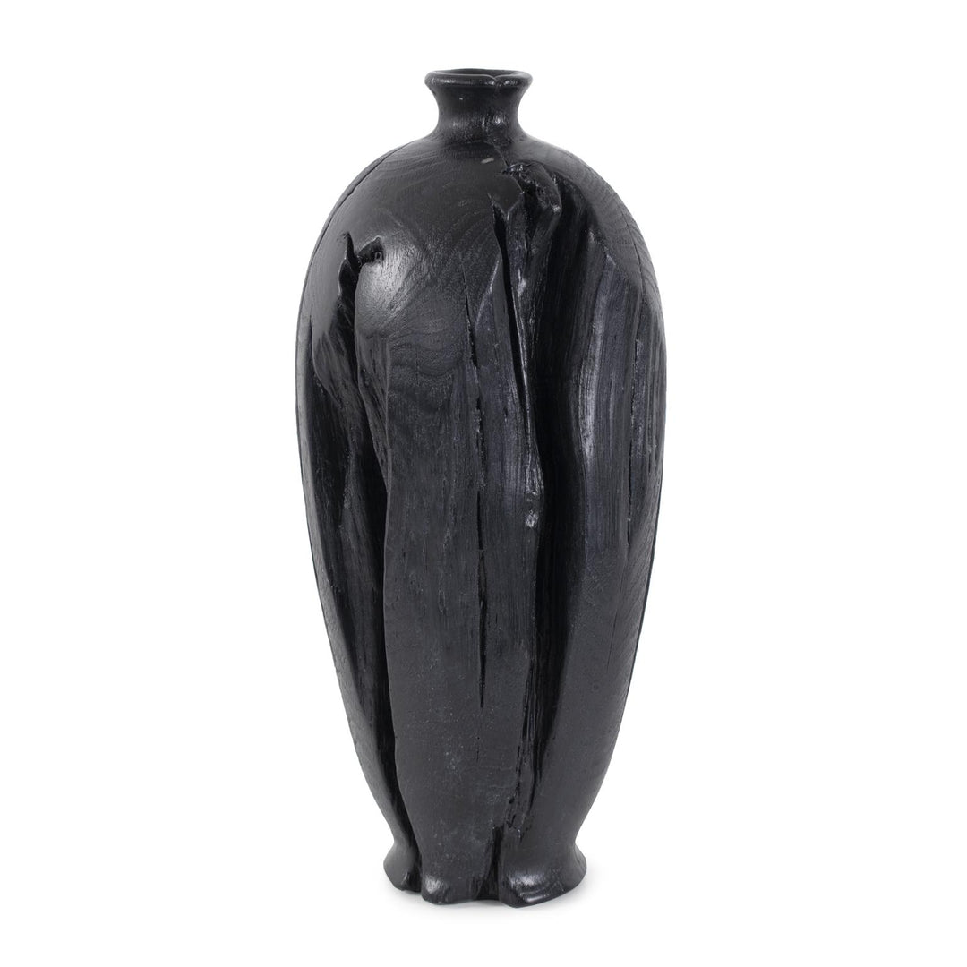 Howard Elliott Collection Haru Tall Vase in Black Vases Howard Elliott Collection   