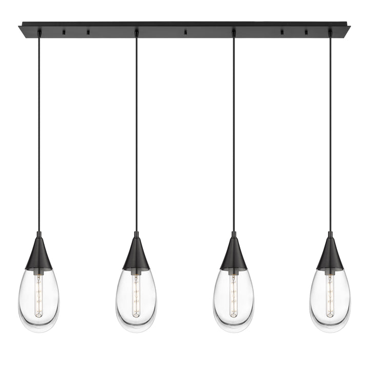 Innovations Lighting Malone 6" Linear Pendant - Matte Black Pendants Innovations Lighting   