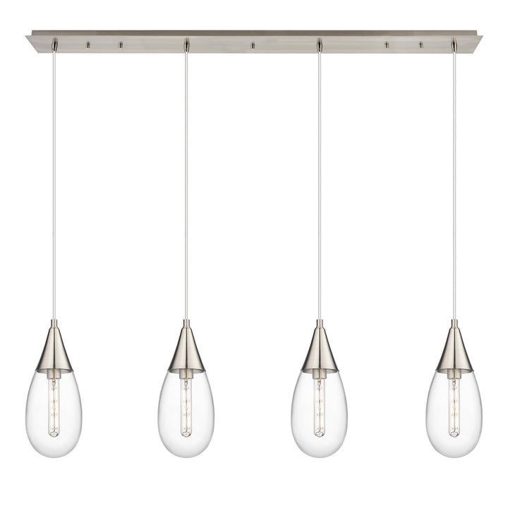 Innovations Lighting Malone 6" Linear Pendant - Brushed Satin Nickel Pendants Innovations Lighting   