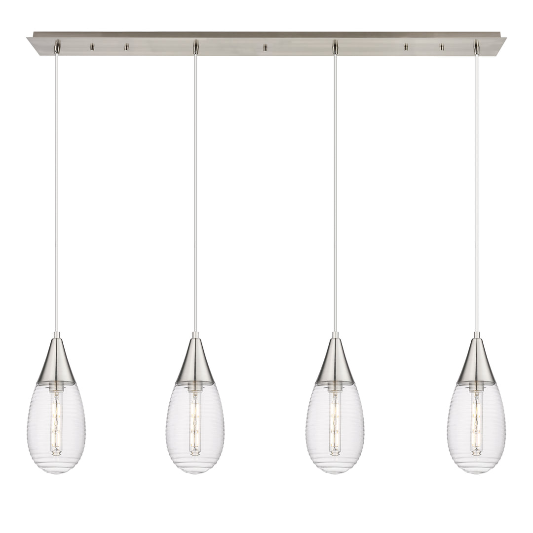 Innovations Lighting Malone 6" Linear Pendant - Brushed Satin Nickel Pendants Innovations Lighting   