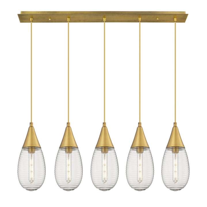 Innovations Lighting Malone 6" Linear Pendant - Brushed Brass Pendants Innovations Lighting   