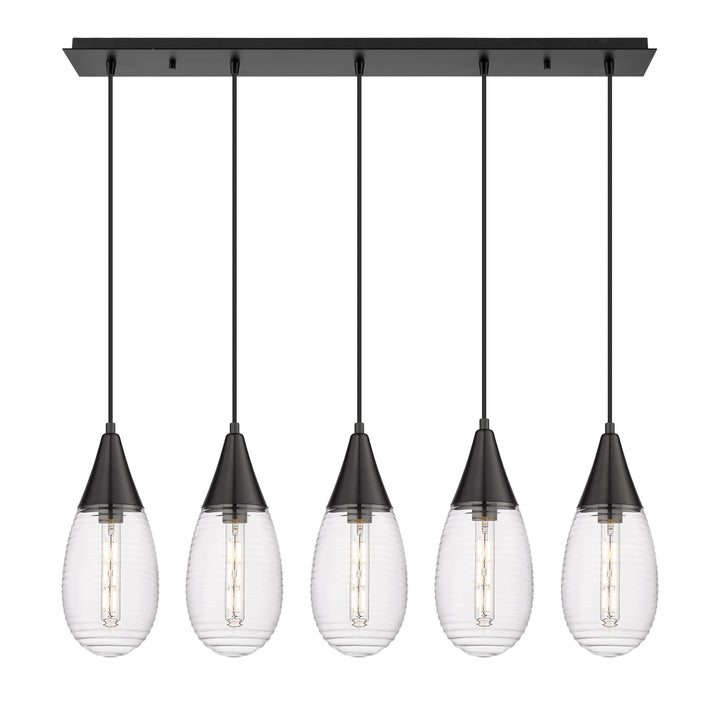 Innovations Lighting Malone 6" Linear Pendant - Matte Black Pendants Innovations Lighting   