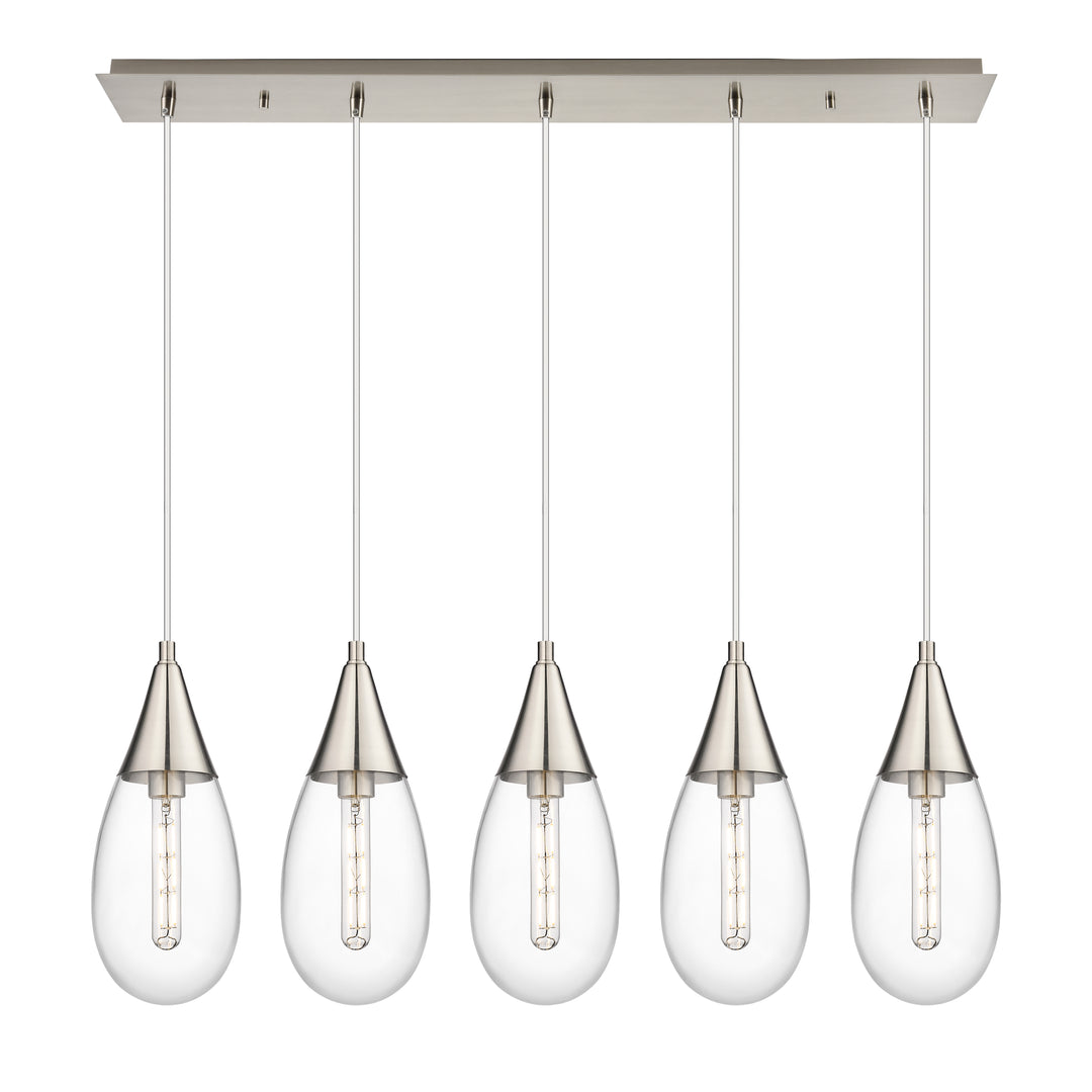 Innovations Lighting Malone 6" Linear Pendant - Brushed Satin Nickel Pendants Innovations Lighting   