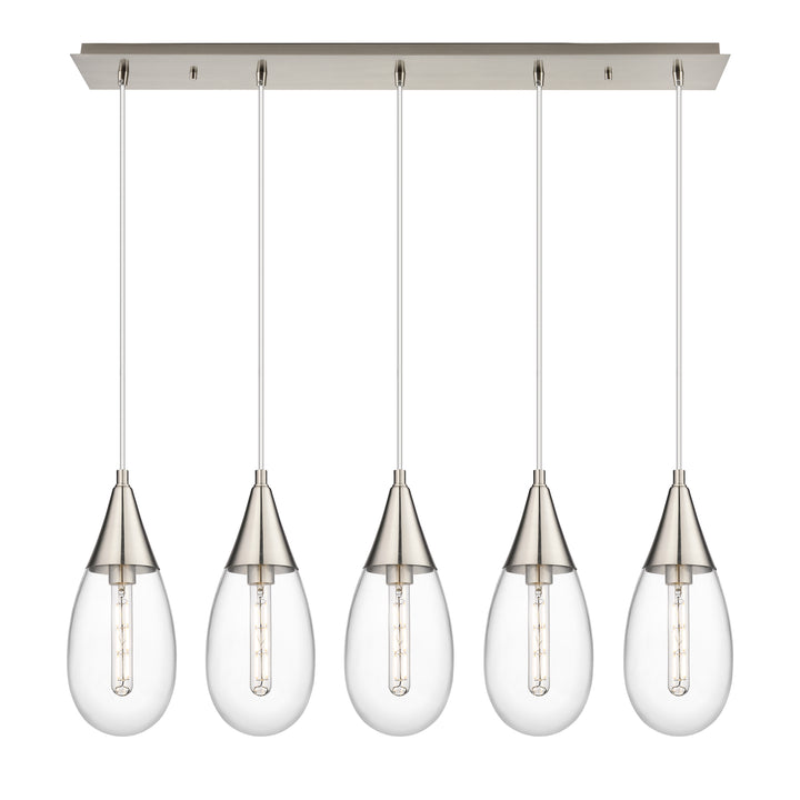 Innovations Lighting Malone 6" Linear Pendant - Brushed Satin Nickel Pendants Innovations Lighting   