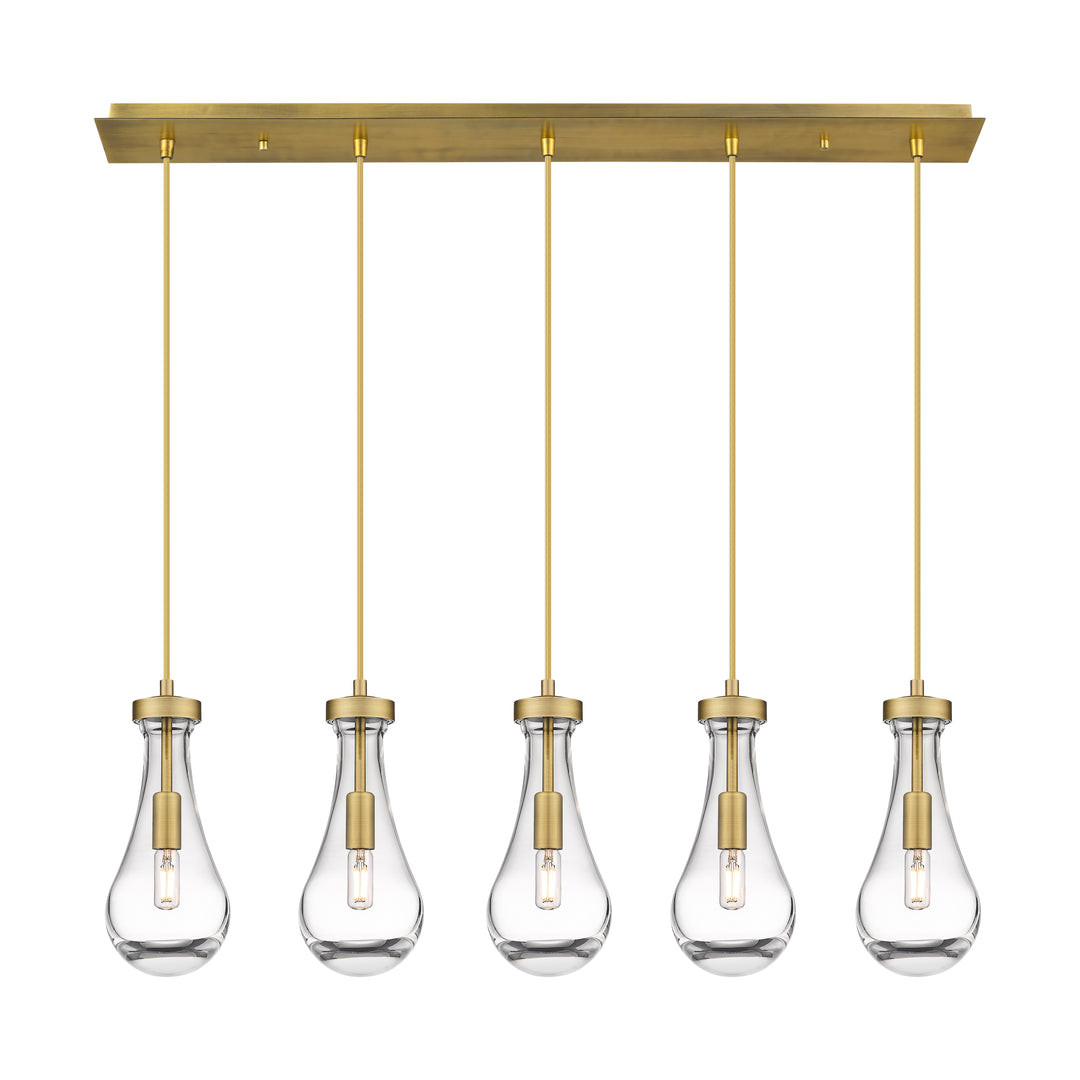 Innovations Lighting Owego 5" Linear Pendant - Brushed Brass