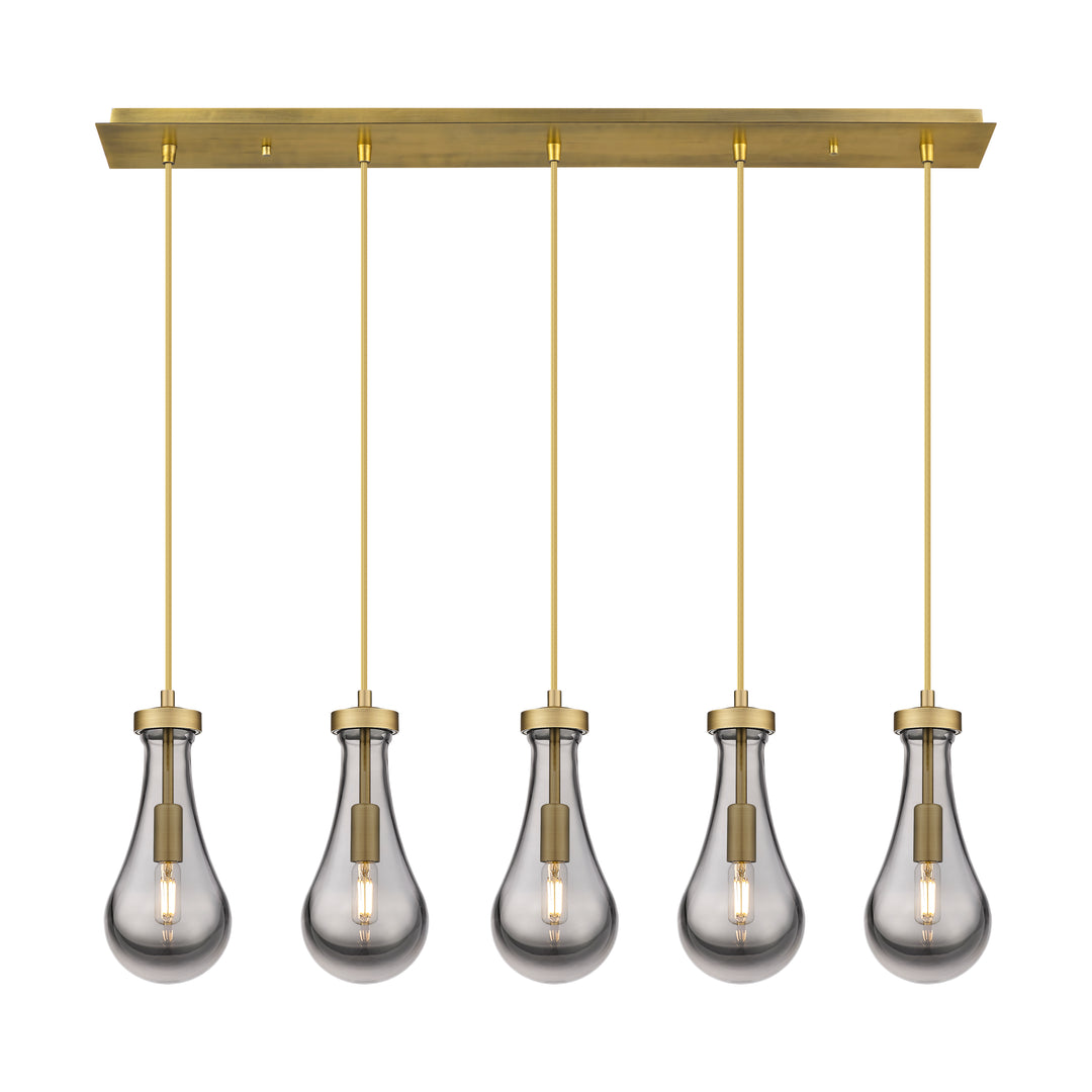 Innovations Lighting Owego 5" Linear Pendant - Brushed Brass Pendants Innovations Lighting   