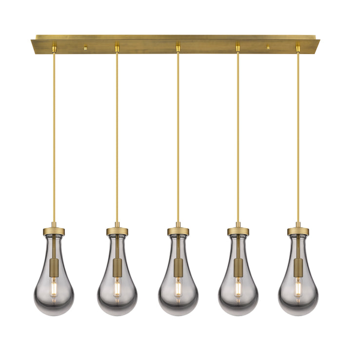 Innovations Lighting Owego 5" Linear Pendant - Brushed Brass Pendants Innovations Lighting   