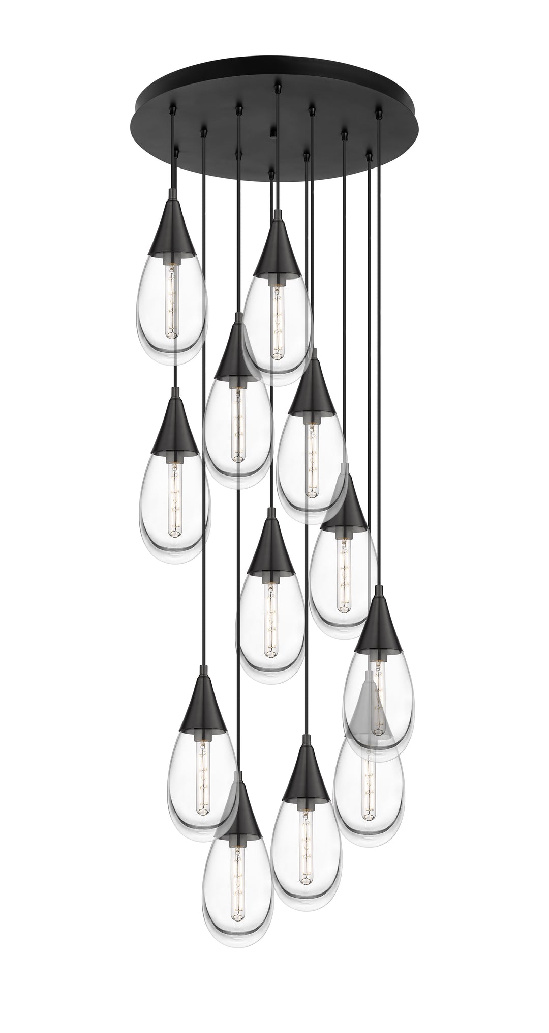 Innovations Lighting Malone 6" Multi Pendant - Matte Black Pendants Innovations Lighting   