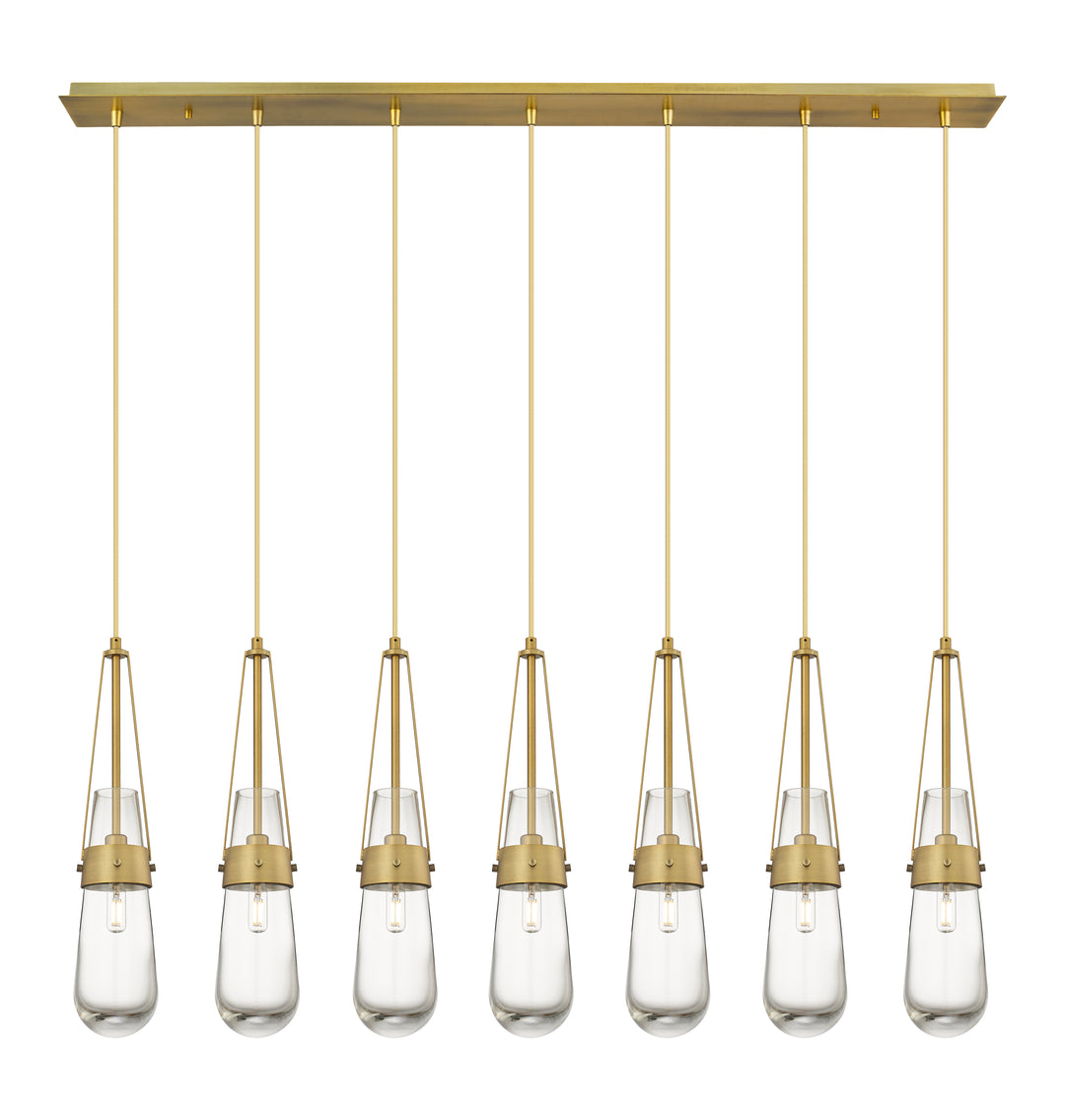 Innovations Lighting Milan 4" Linear Pendant - Brushed Brass Pendants Innovations Lighting   