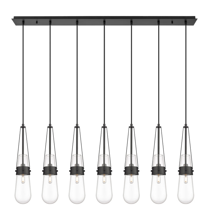 Innovations Lighting Milan 4" Linear Pendant - Matte Black Pendants Innovations Lighting   