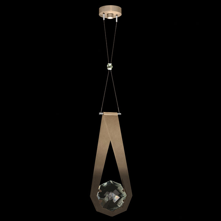 Fine Art Handcrafted Lighting Aria 10.25"W Round Pendant in Soft Ombre Bronze (100002-3)