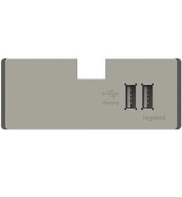 Legrand ADORNE 3.1 AMP USB CHARGING MODULE /WM Under Cabinet Lighting Legrand Titanium  