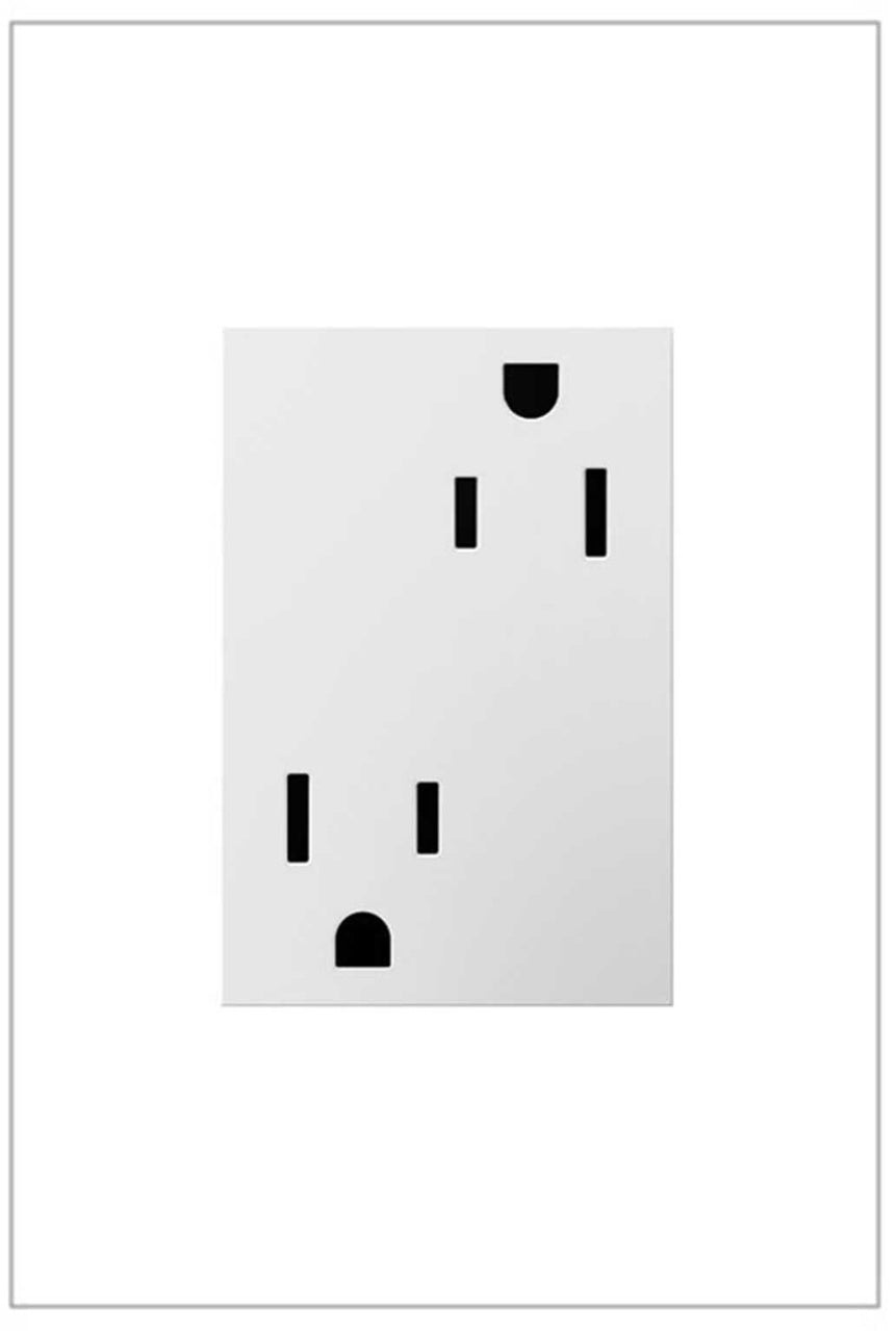 Legrand Tamper-Resistant Outlet, Plus Size, 15A Receptacles Legrand White  