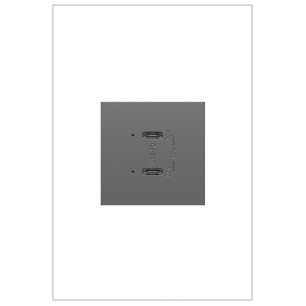 Legrand adorne Ultra-Fast Plus Power Delivery USB Type-C/C Outlet Module
