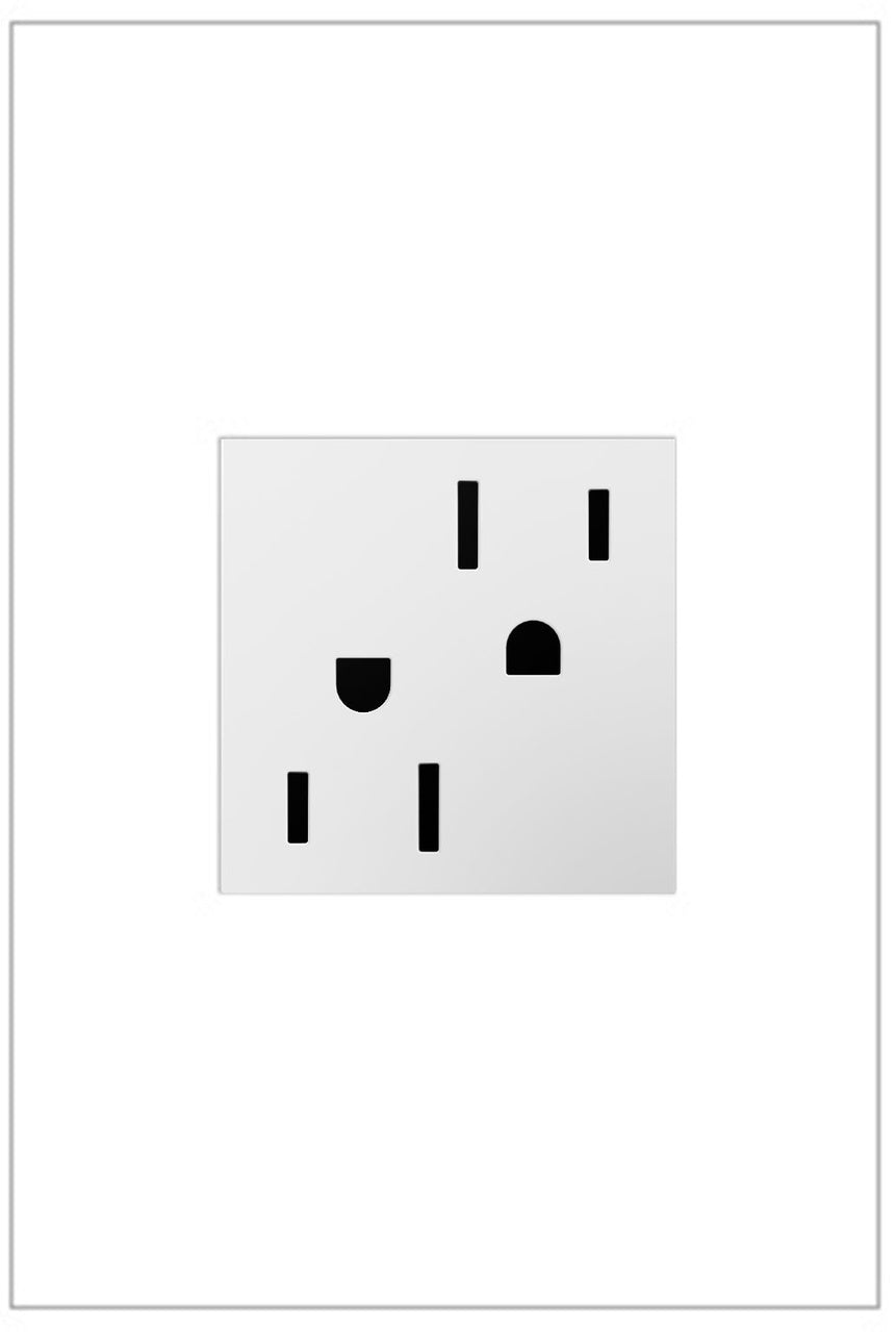 Legrand Tamper-Resistant Outlet, 15A Receptacles Legrand White  