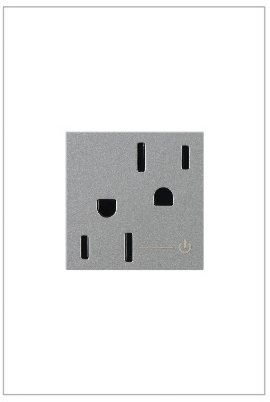 Legrand Tamper-Resistant Half Controlled Outlet Receptacles Legrand Magnesium  