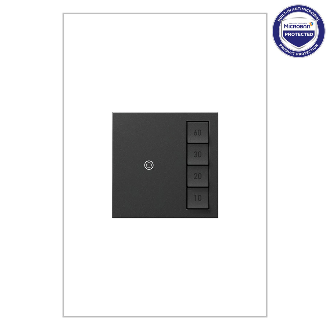 Legrand Manual-ON/Timed-OFF SensaSwitch Light Switches Legrand Graphite  