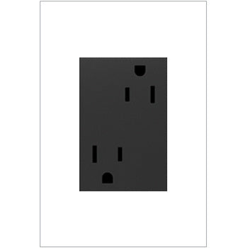 Legrand Tamper-Resistant Outlet, Plus Size, 15A Receptacles Legrand Graphite  