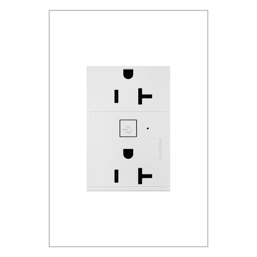 adorne® Smart 20A Outlet with Netatmo, Plus-Size, Receptacles Legrand White  