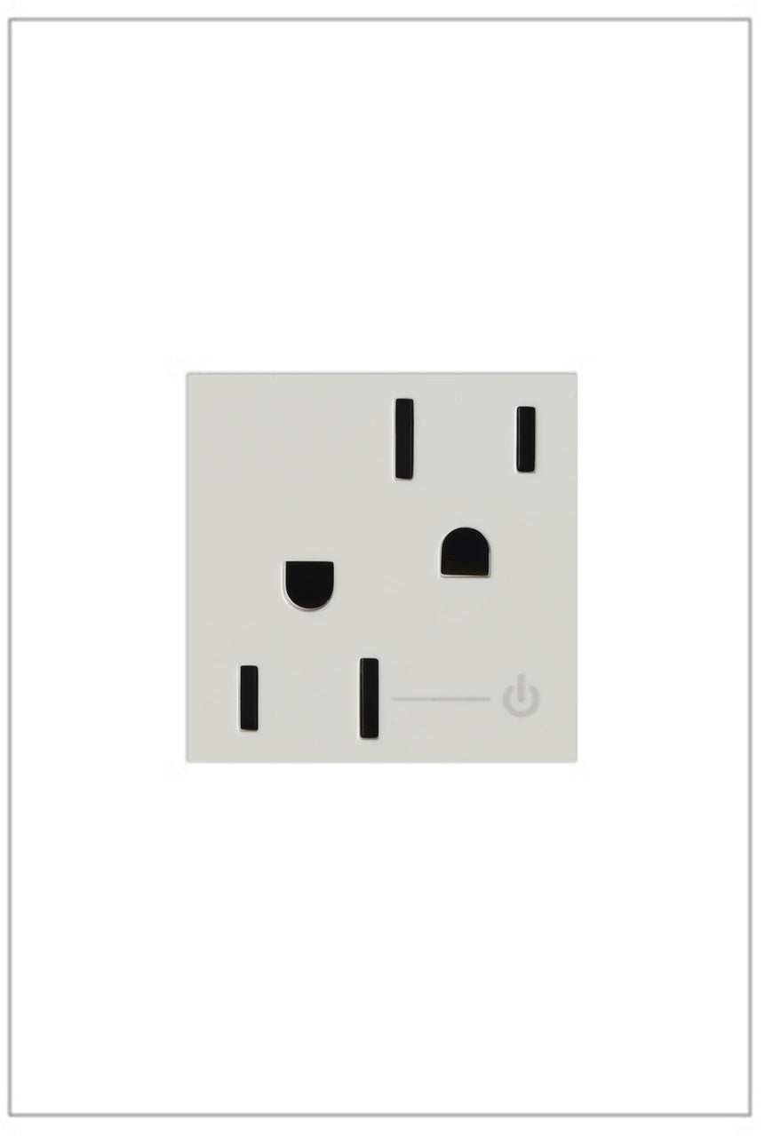 Legrand Tamper-Resistant Half Controlled Outlet Receptacles Legrand White  