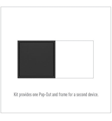 Legrand Pop-Out Outlet, 2-Gang Outlets Legrand Graphite  