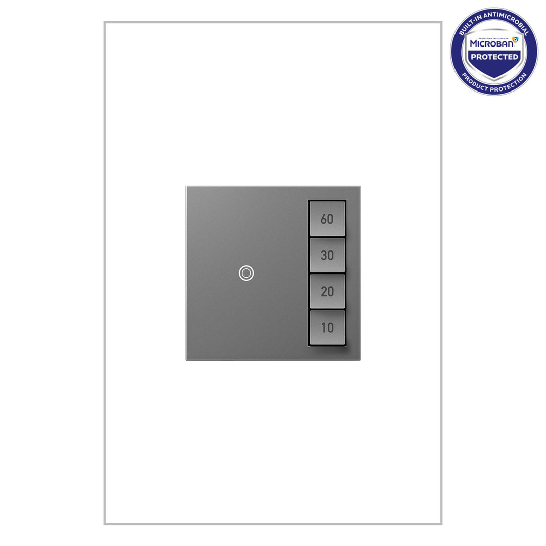 Legrand Manual-ON/Timed-OFF SensaSwitch Light Switches Legrand Magnesium  